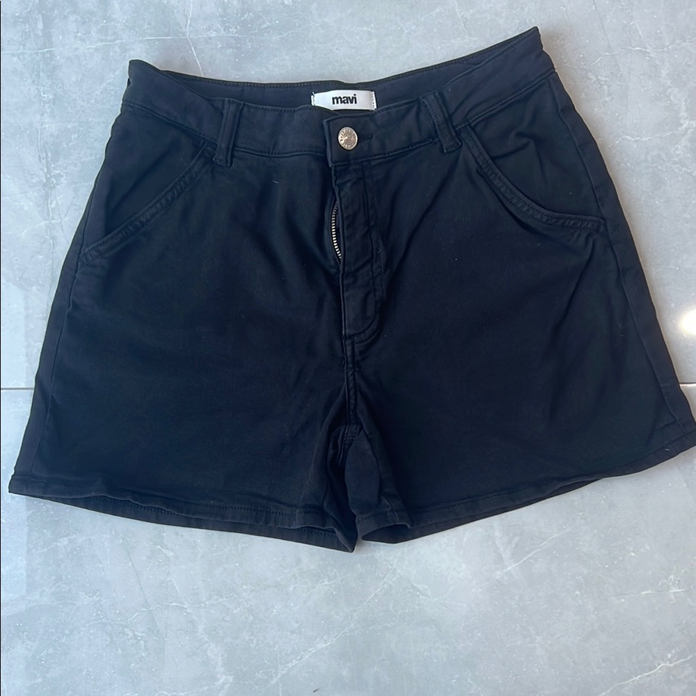 Mavi Black High Waist Shorts